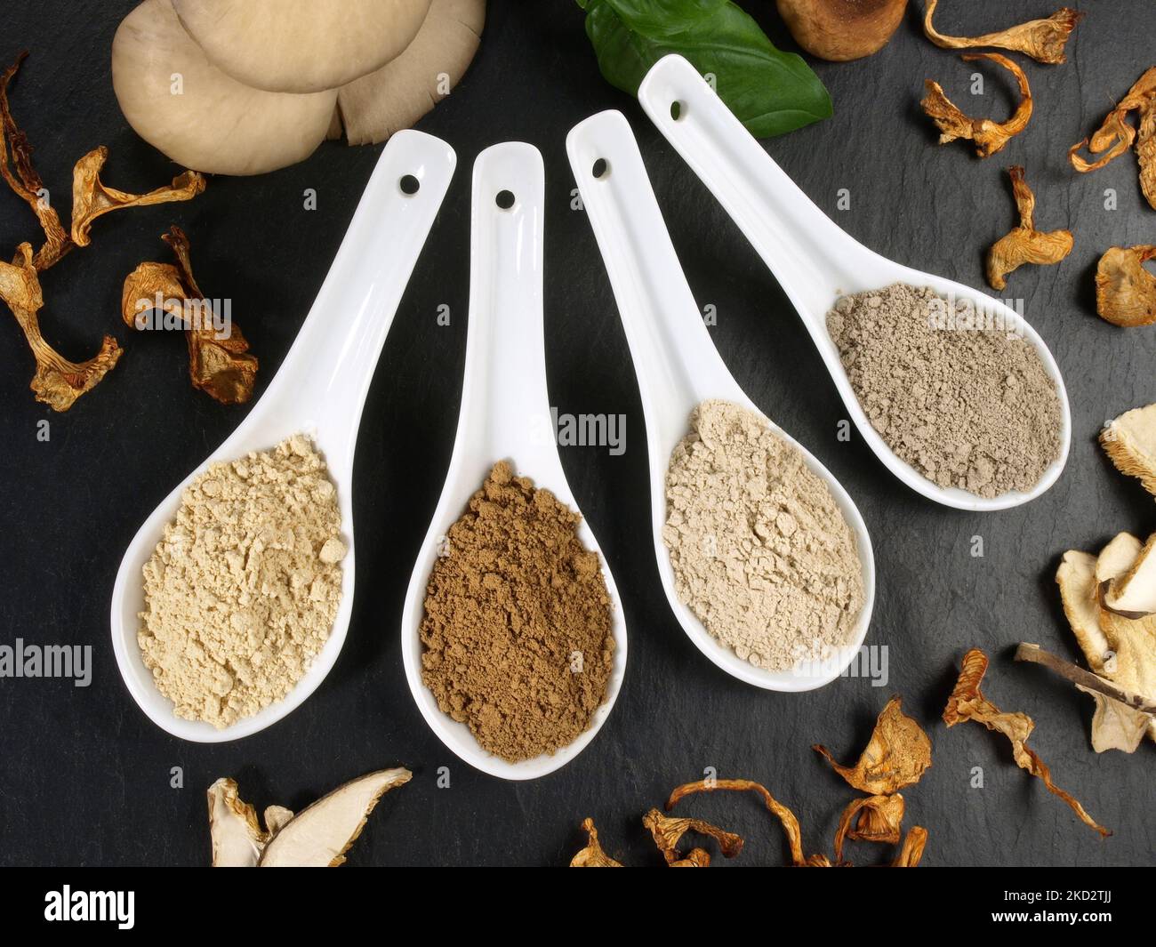 Medicinal Mushrooms - Healthy Nutrition Stock Photo