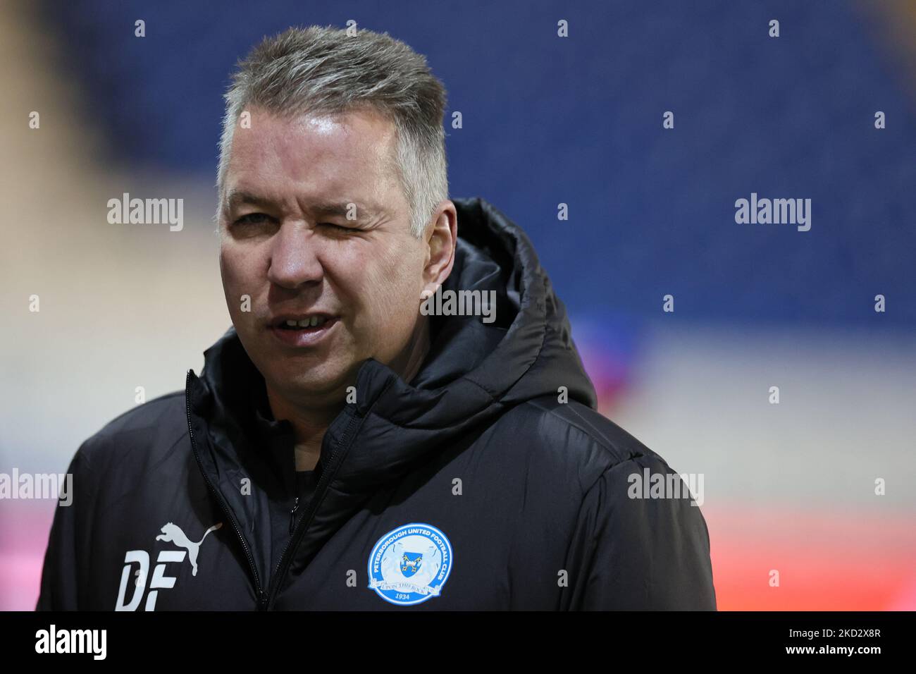 Darren Ferguson, Manager of Peterborough United is pictured ahead of
