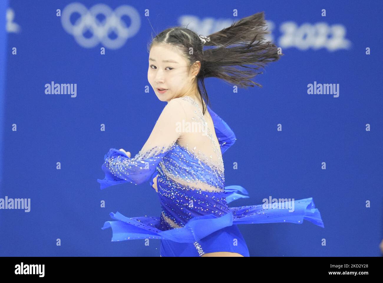 Mana Kawabe from Japan at Figure Skating, Beijing 2022 Winter Olympic