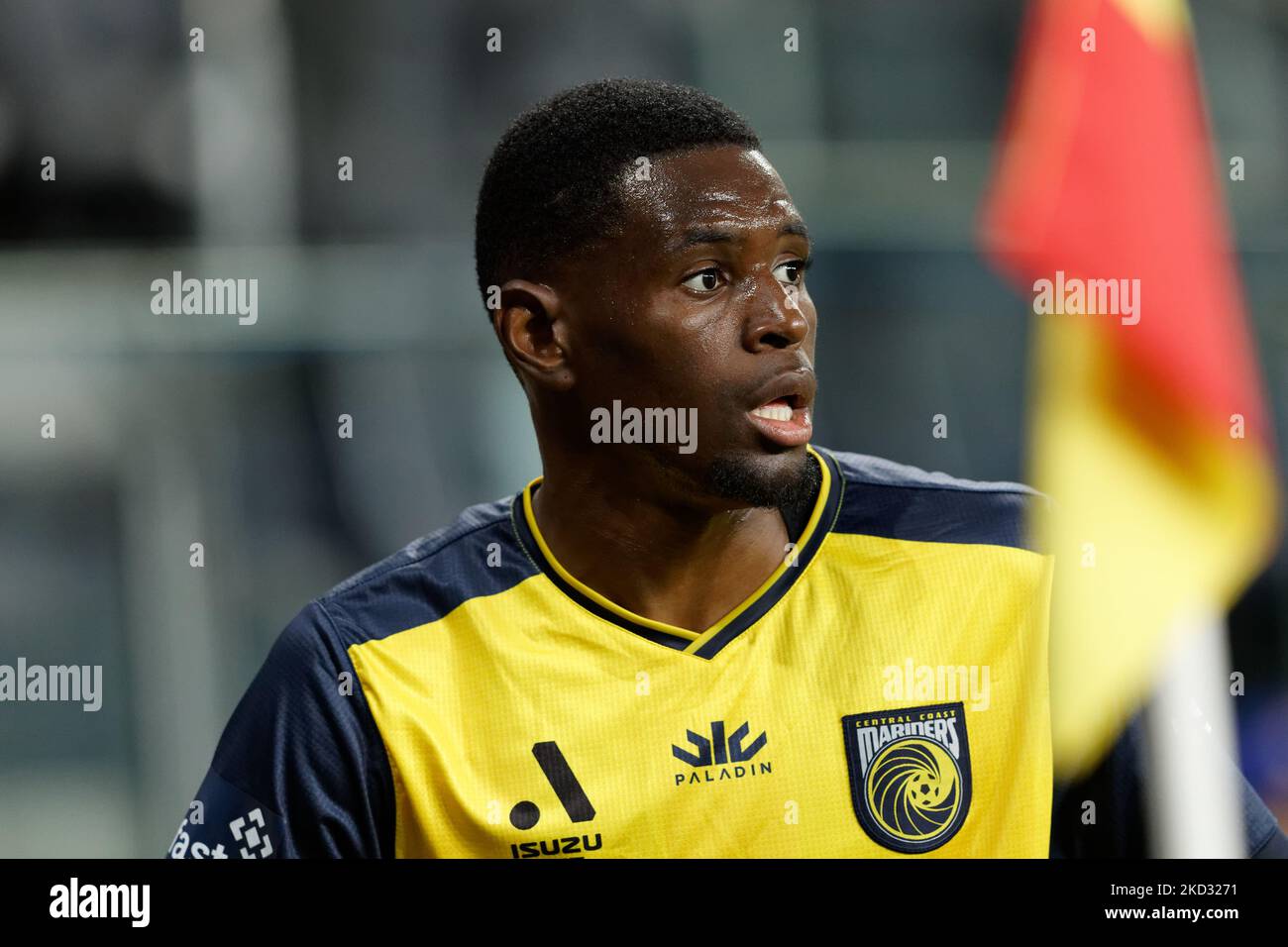 SYDNEY, AUSTRALIA NOVEMBER 5 Beni Nkololo of the Mariners looks on during the match between