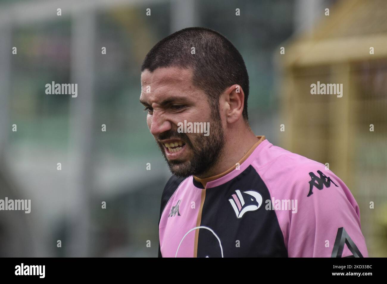 Roberto Crivello during the Serie C match between Palermo FC and Bari, at  the Renzo Barbera stadium in Palermo. The Palermo players played with the  commemorative shirt of centenary of Club. Italy