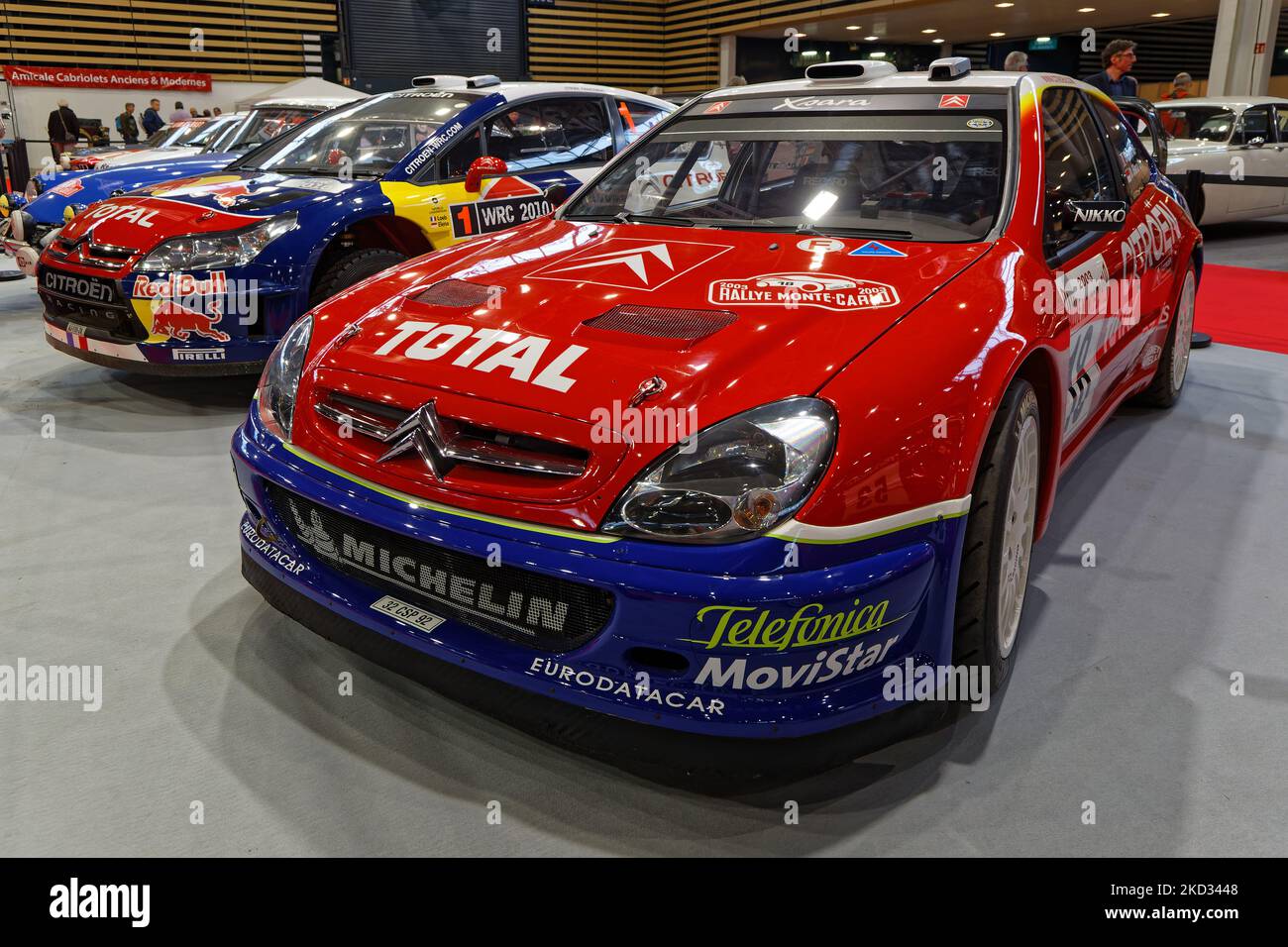 LYON, FRANCE, November 4, 2022 Rally cars plateau at the annual Motor