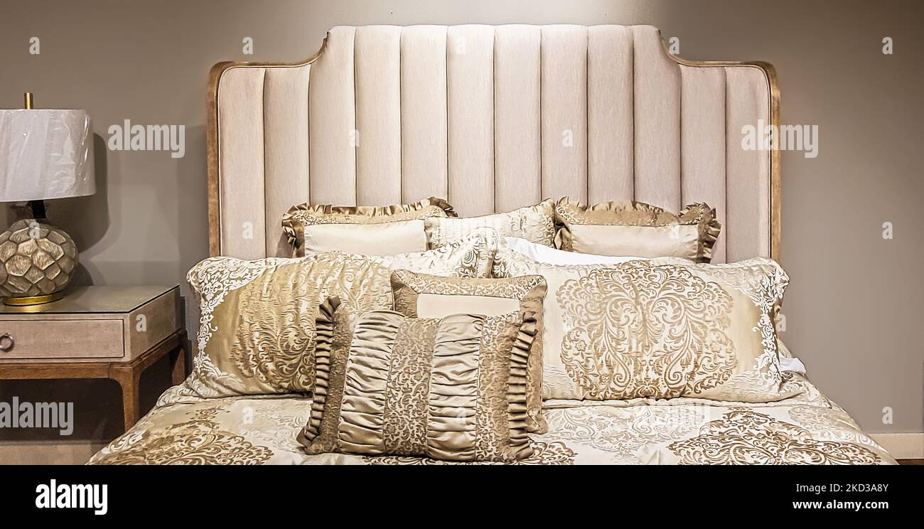 Luxury bed best sale cushions