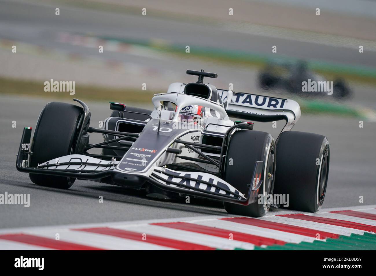 Pierre Gasly of France driving the (10) Scuderia AlphaTauri AT03 Red