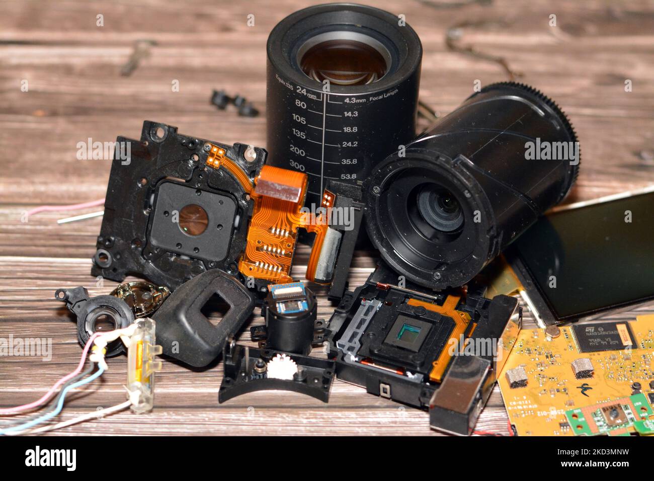 Cairo, Egypt, November 4 2022 The interior components of a compact