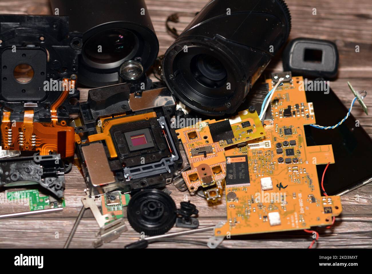 Cairo, Egypt, November 4 2022 The interior components of a compact