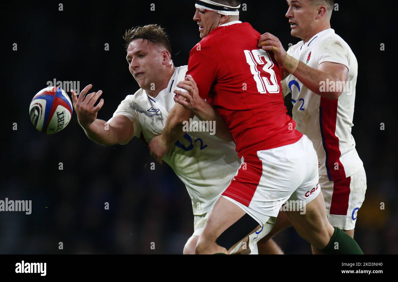 Alex Dombrandt of England during Guinness six Nations match between ...