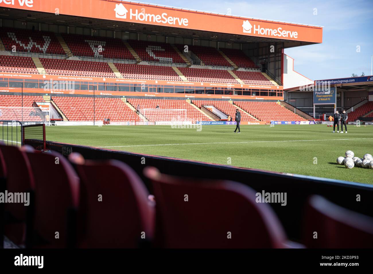 General view of the stadium during the Sky Bet League 2 match between Walsall and Hartlepool United at the Banks' Stadium, Walsall on Saturday 26th February 2022. (Photo by James Holyoak/MI News/NurPhoto) Stock Photo