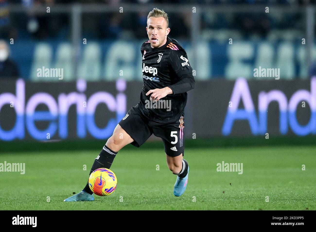 Arthur of FC Juventus during the Serie A match between Empoli FC and FC Juventus at Stadio Comunale Carlo Castellani, Empoli, Florence, Italy on 26 February 2022. (Photo by Giuseppe Maffia/NurPhoto) Stock Photo