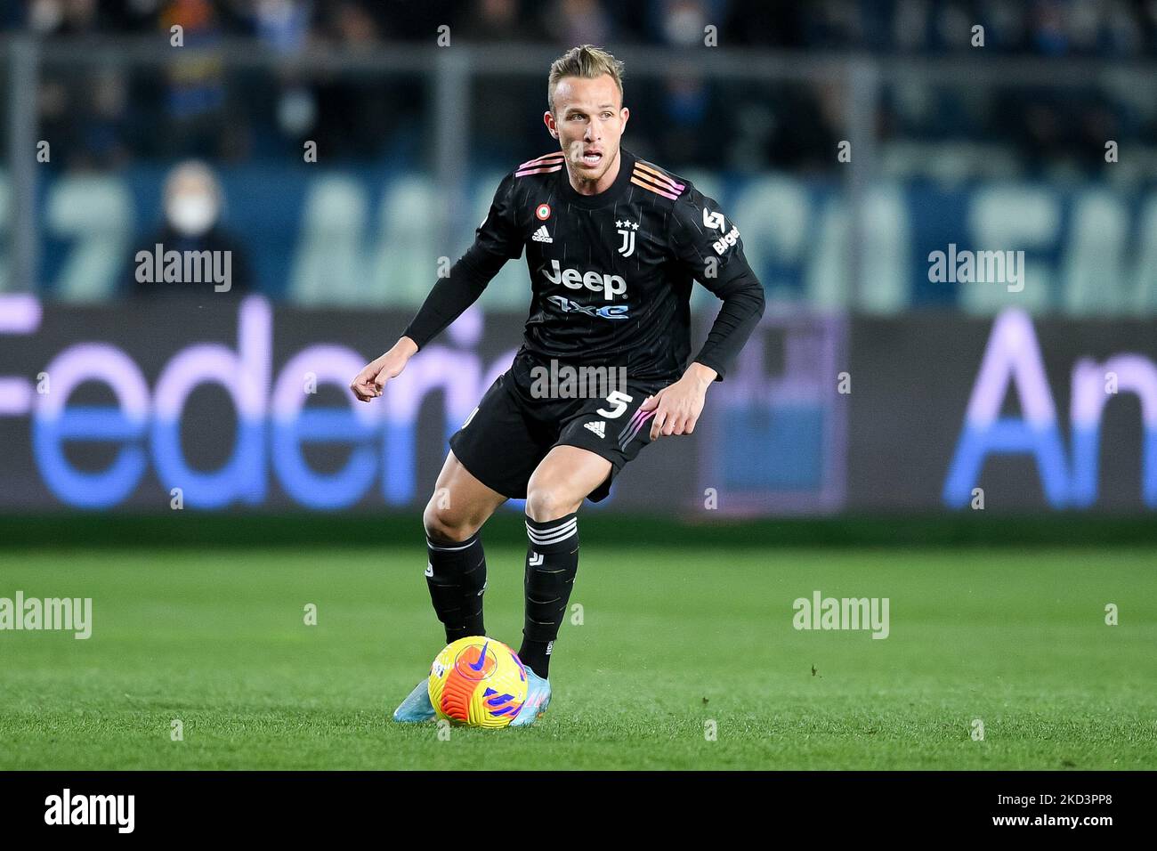 Arthur of FC Juventus during the Serie A match between Empoli FC and FC Juventus at Stadio Comunale Carlo Castellani, Empoli, Florence, Italy on 26 February 2022. (Photo by Giuseppe Maffia/NurPhoto) Stock Photo