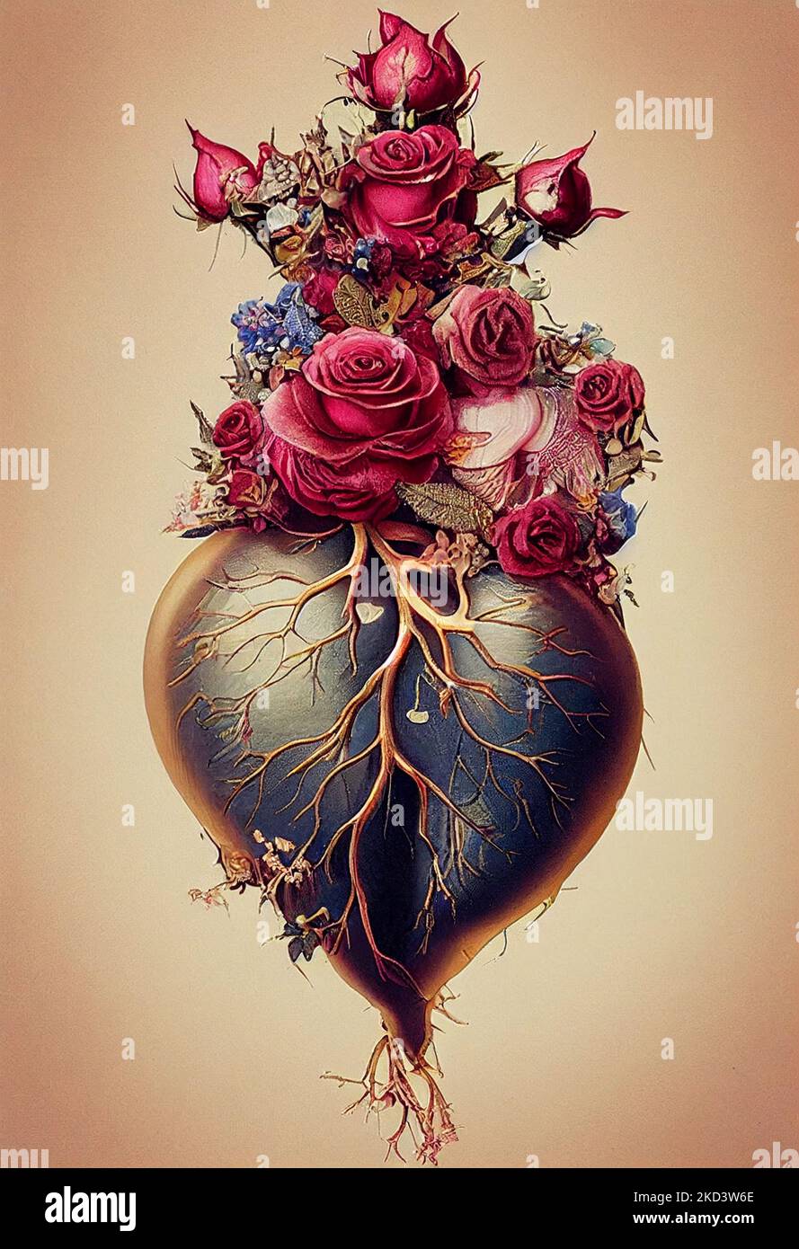 Illustration of human heart hi-res stock photography and images - Alamy