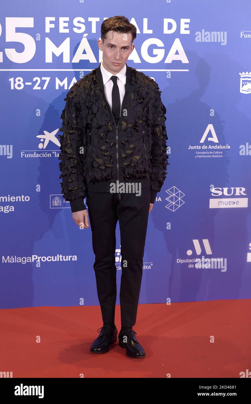 Juanjo Almeida attends the 25th Malaga Film Festival presentation at 'Rosewood Villa Magna' Hotel in Madrid, Spain (Photo by Carlos Dafonte/NurPhoto) Stock Photo