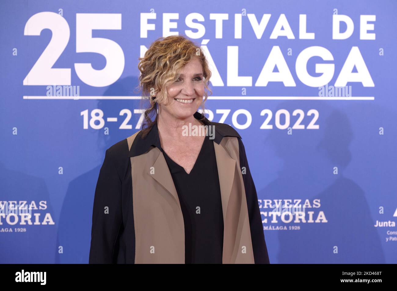Ana Wagener attends the 25th Malaga Film Festival presentation at 'Rosewood Villa Magna' Hotel in Madrid, Spain (Photo by Carlos Dafonte/NurPhoto) Stock Photo