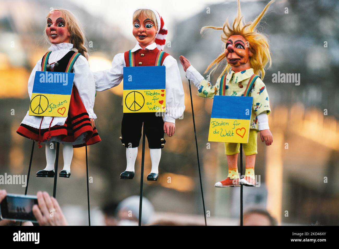 Protest Puppet Three cologne tranditional puppets hi-res stock photography and images ...