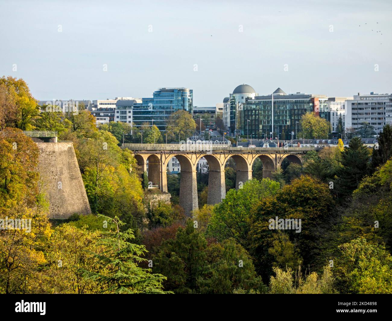 Luxembourg Viaduct (Passerelle) Stock Photo