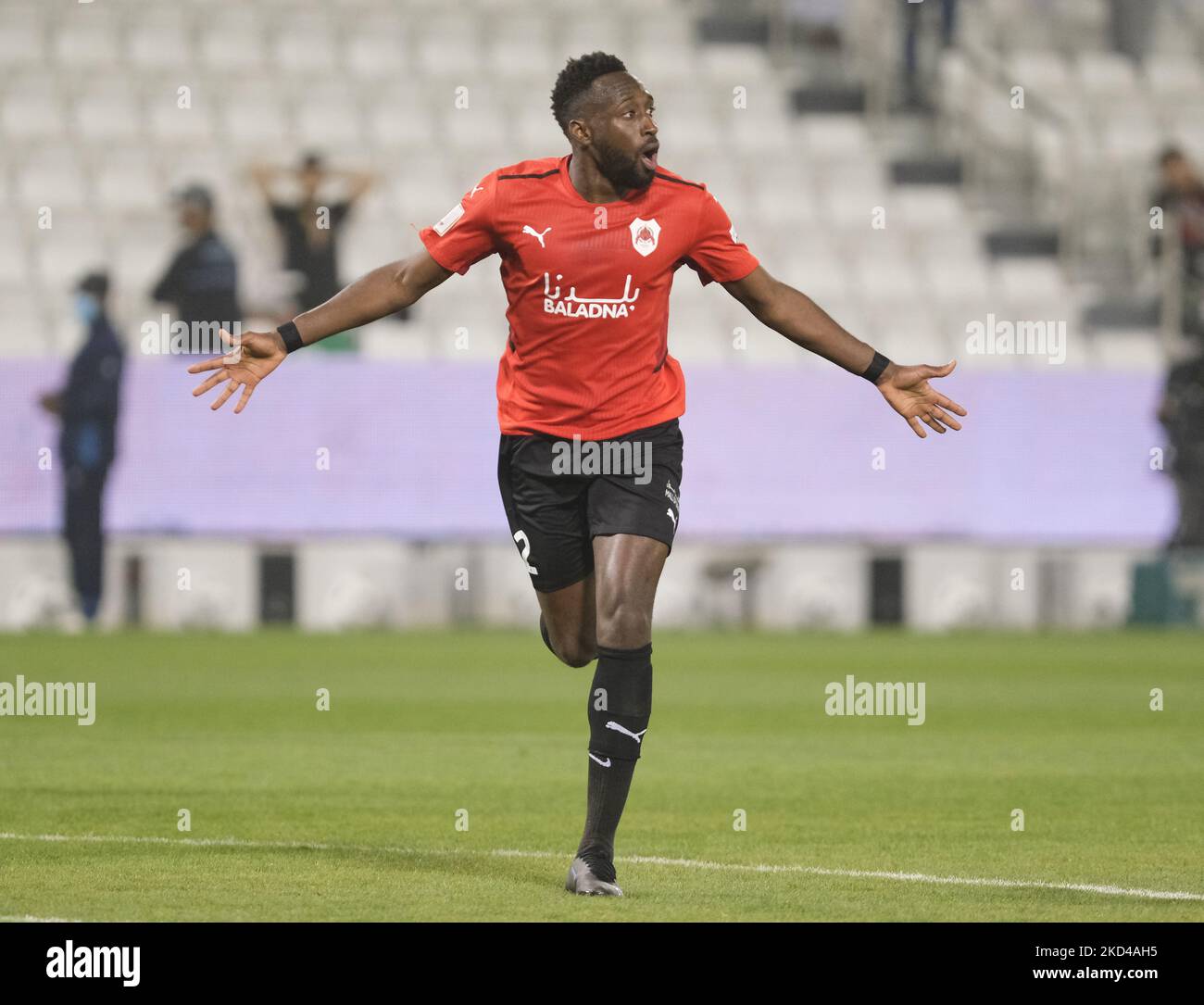 Yohan Boli (22) Of Al Rayyan Celebrates His Gaol During The Amir Cup ...