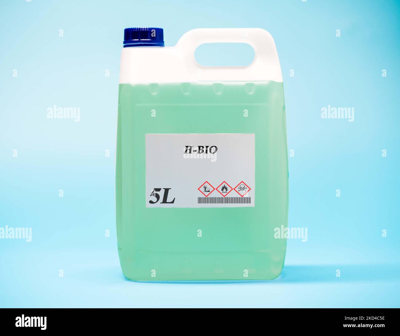Canister of h-bio biofuel Stock Photo - Alamy