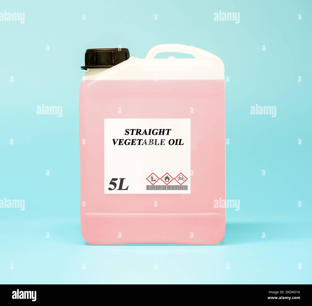 Canister of straight vegetable oil Stock Photo Alamy