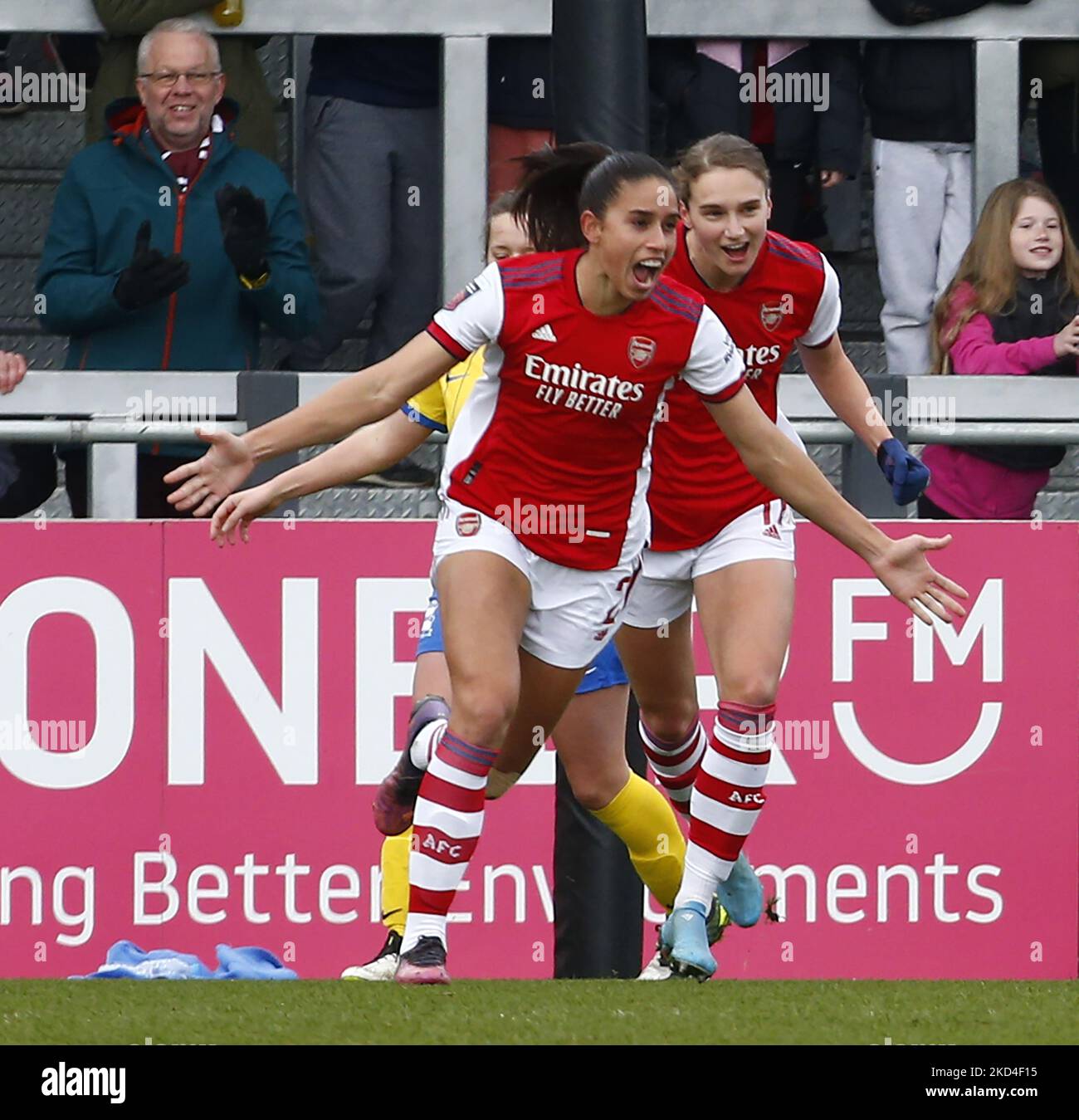 Rafaelle Souza of Arsenal Women celebrates her goal during Barclays FA ...
