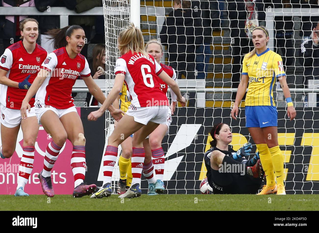 Rafaelle Souza of Arsenal Women celebrates her goal during Barclays FA ...