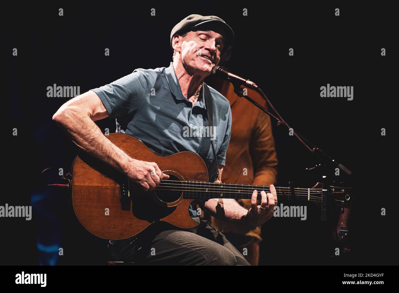 BELGIUM, BRUSSELS, 2022: The American singer-songwriter and guitarist James Taylor, six-time Grammy Award winner, performing live on stage in Brussels with his All-Star Band. Stock Photo