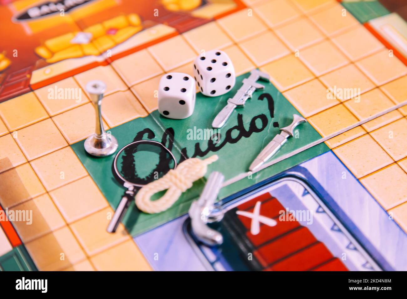 Board game pieces and dice hi-res stock photography and images - Alamy