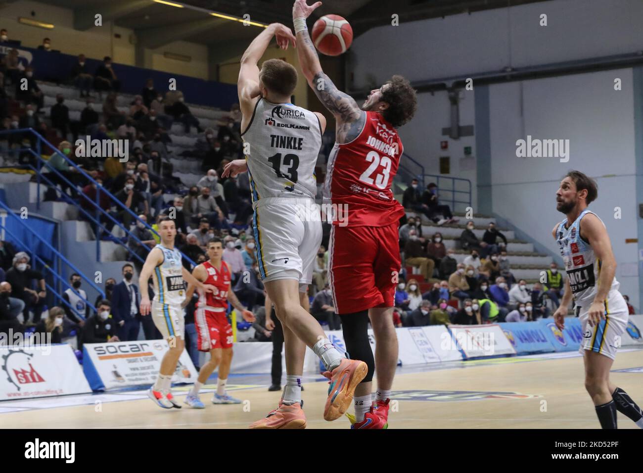 Tres Tinkle (Vanoli Cremona) during the Italian Basketball A Serie