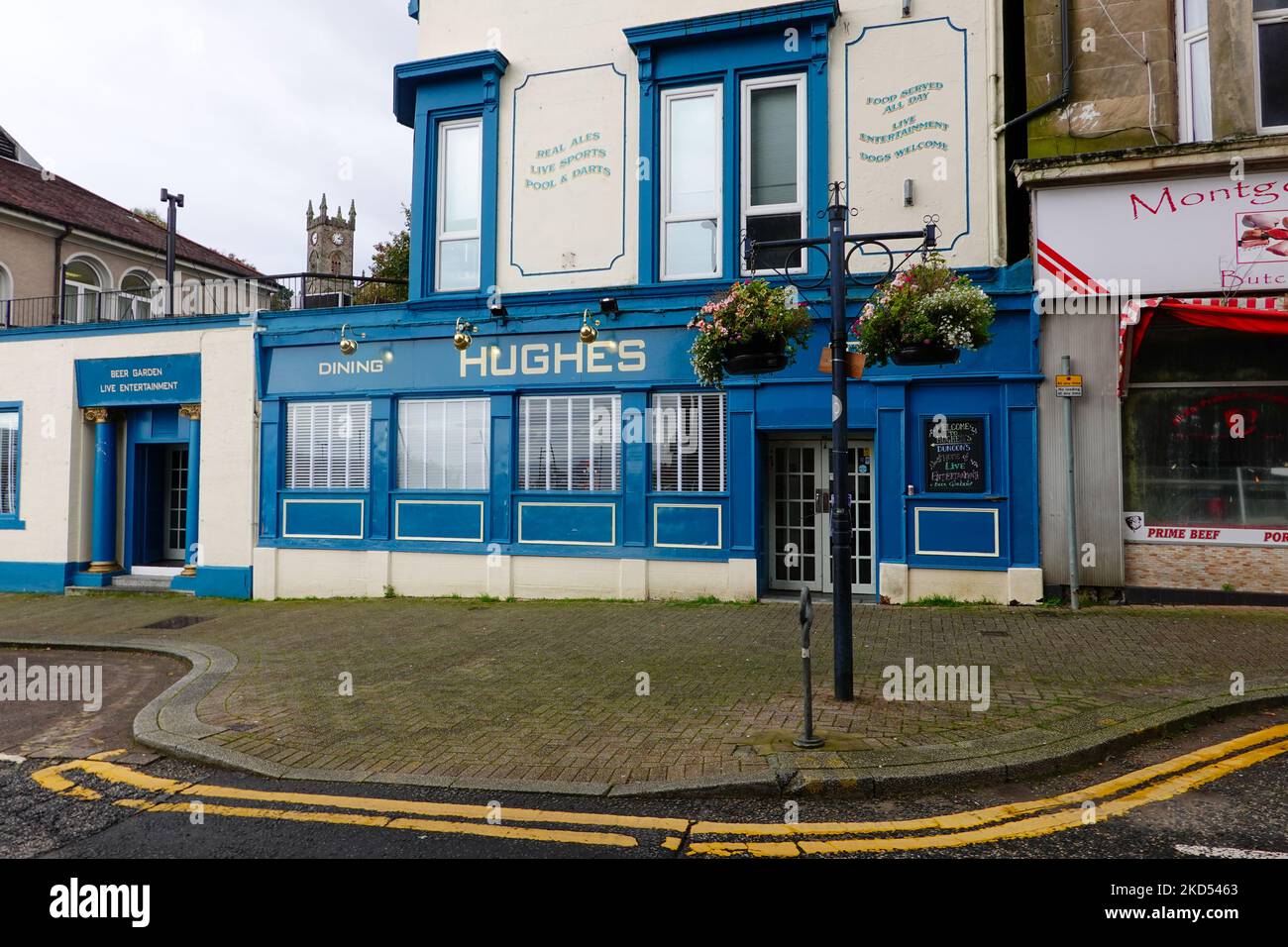 Outside of Hughes Bar located on Argyll St, Dunoon, Scotland, UK Stock