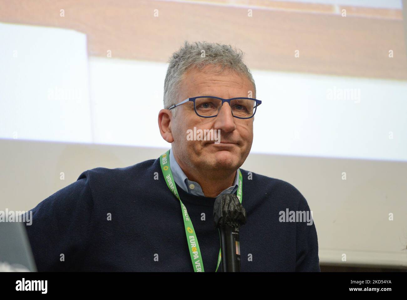 Massimiliano Smeriglio, member of the European Parliament during the News ''Italy without poisons. No to war'', programmatic conference of Europa Verde and the European Green Party Verdi. on March 13, 2022 at the Rome in Rome, Italy (Photo by Gloria Imbrogno/LiveMedia/NurPhoto) Stock Photo