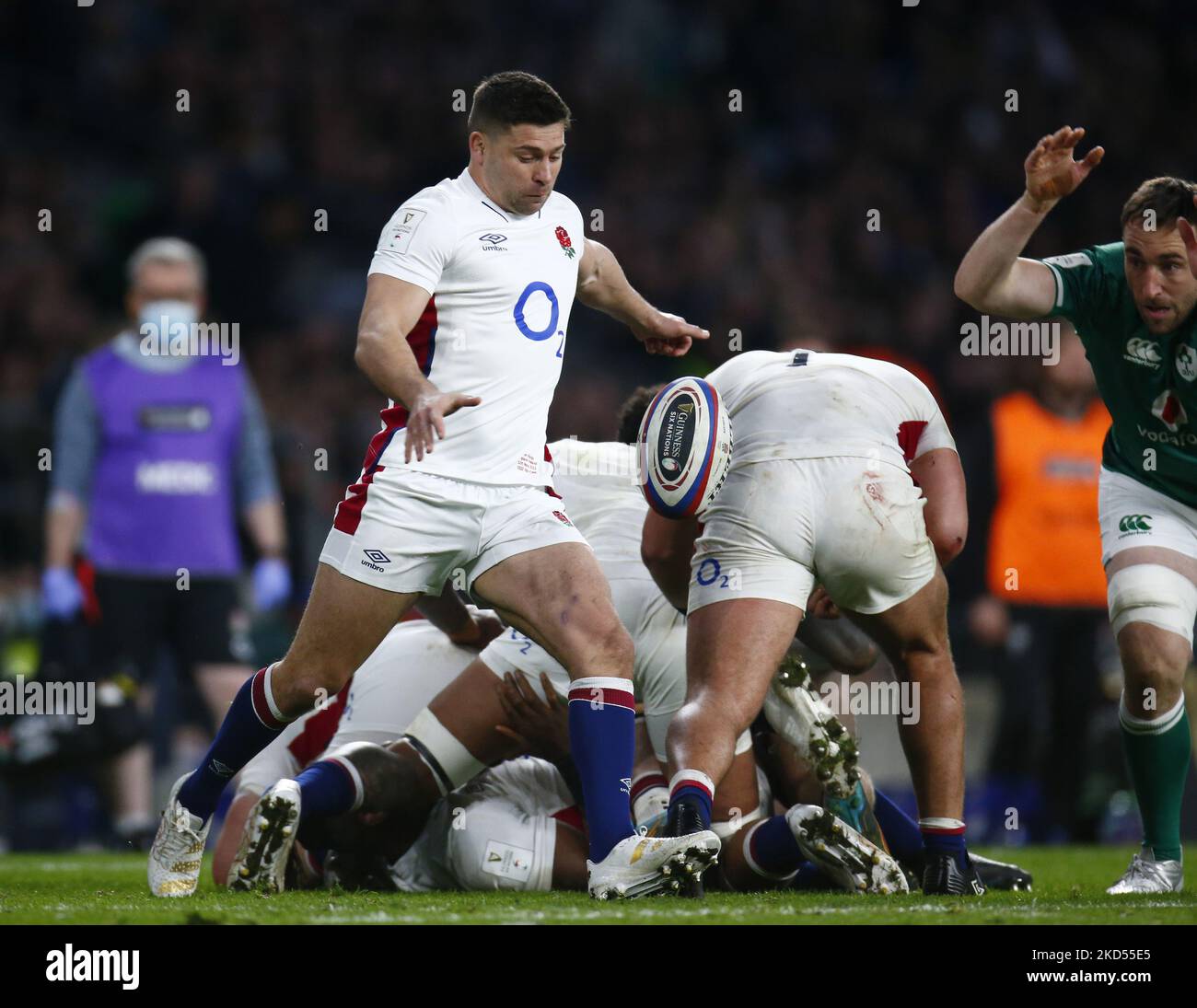 Ben Youngs of England during Guinness six Nations match between England and Ireland, at Twickenham Stadium on 12th March, 2022 in London, England (Photo by Action Foto Sport/NurPhoto) Stock Photo