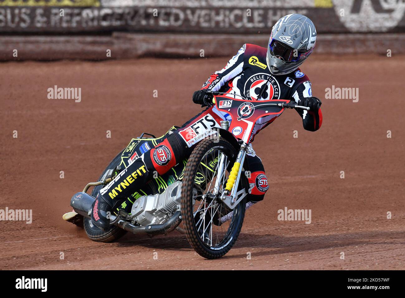 Jye Etheridge of Belle Vue ATPI Aces during the Belle Vue Aces Press day at the National Speedway Stadium on Monday 14th March 2022(Photo by Eddie Garvey/MI News/NurPhoto) Stock Photo