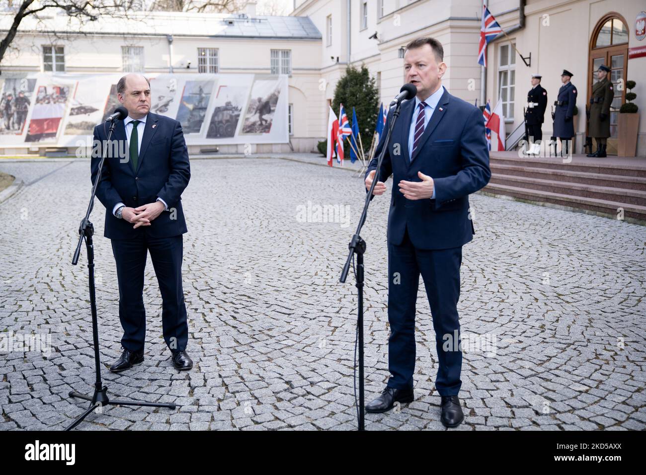 British Defence Secretary Ben Wallace And Polish Defence Minister ...