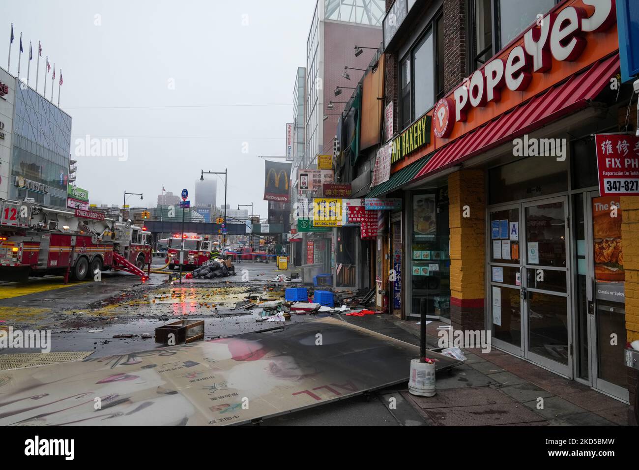 Massive fire broke out at East Mall, with at least 40 kiosks in 4010