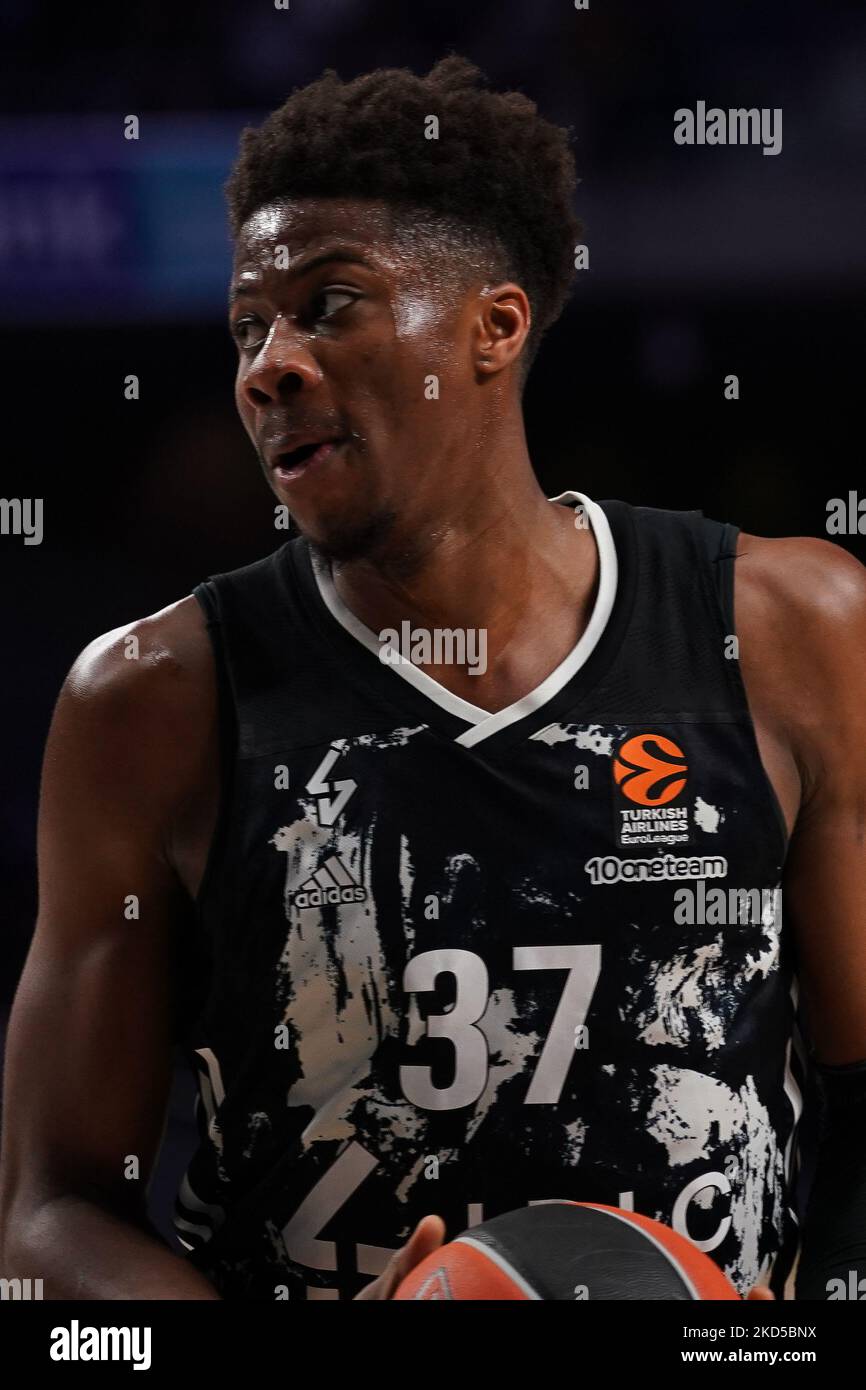Madrid, Spain. 17th Mar, 2022. Chris Jones of Asvel Lyon-Villeurbanne  during the Turkish Airlines Euroleague basketball match between Real Madrid  and Asvel Lyon-Villeurbanne on march 17, 2022 at Wizink Center in Madrid