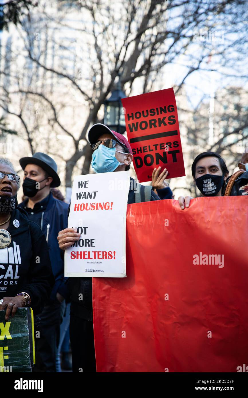 Housing rights advocates call for an end to the criminalization of