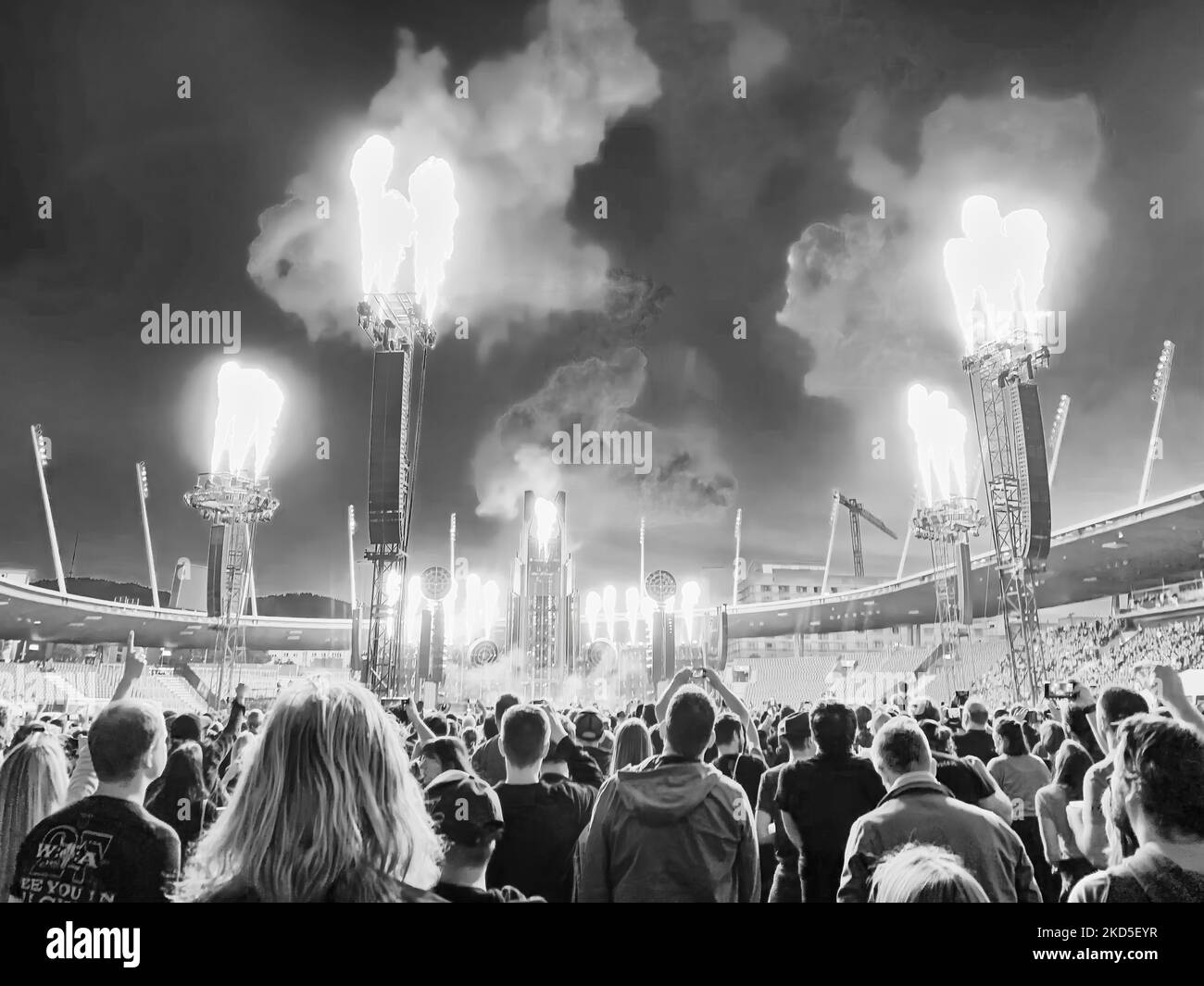 Rammstein Stadion Tour 2022 Zuerich Stock Photo
