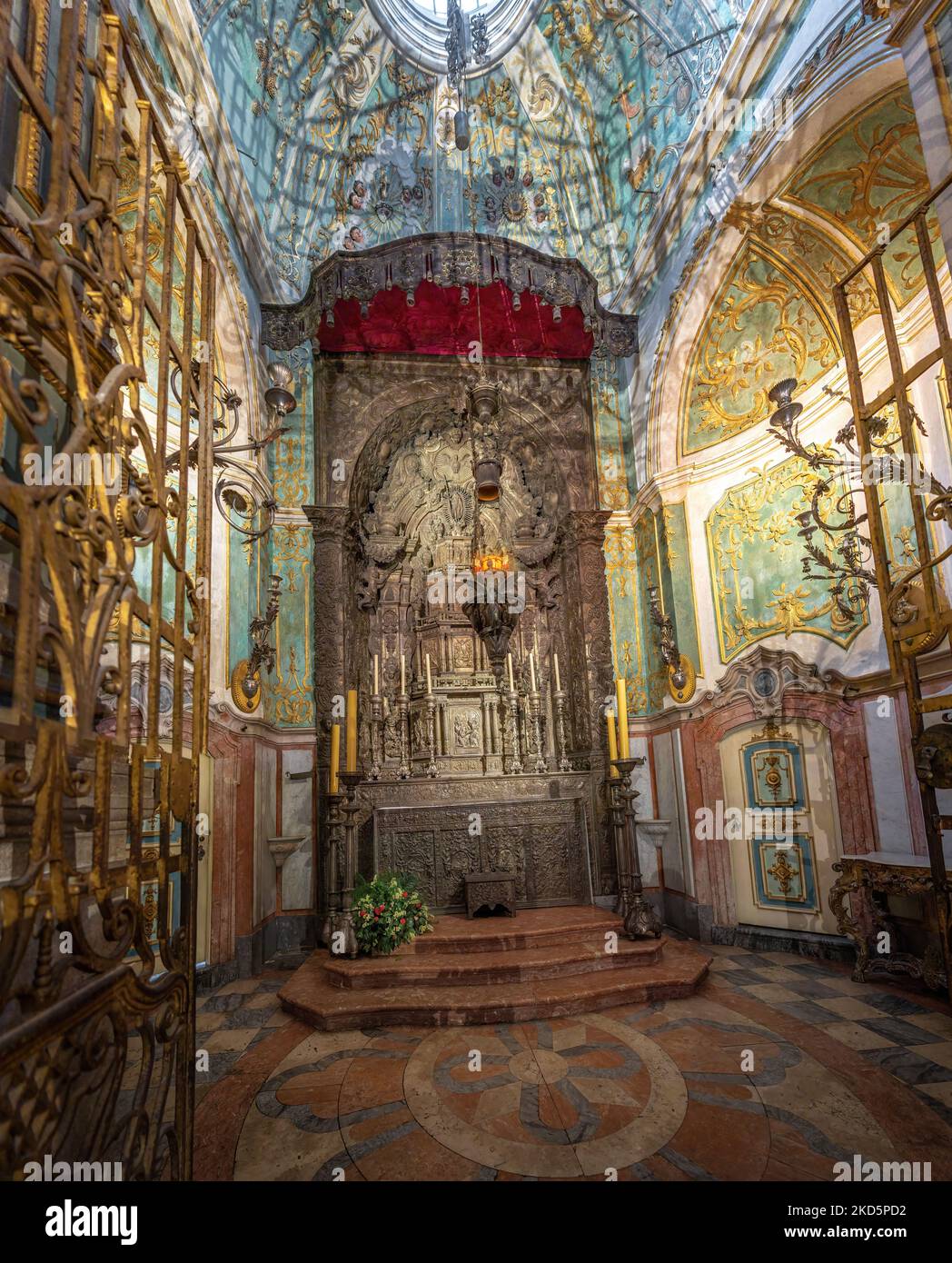 Holy Sacrament Chapel (Capela Santissimo Sacramento) at Se do Porto Cathedral - Porto, Portugal Stock Photo