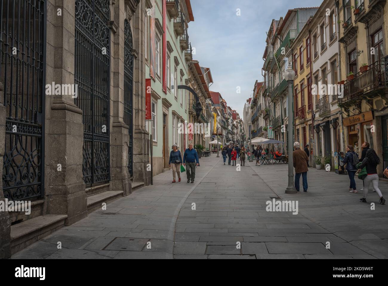 Rua das Flores Street -  Porto, Portugal Stock Photo