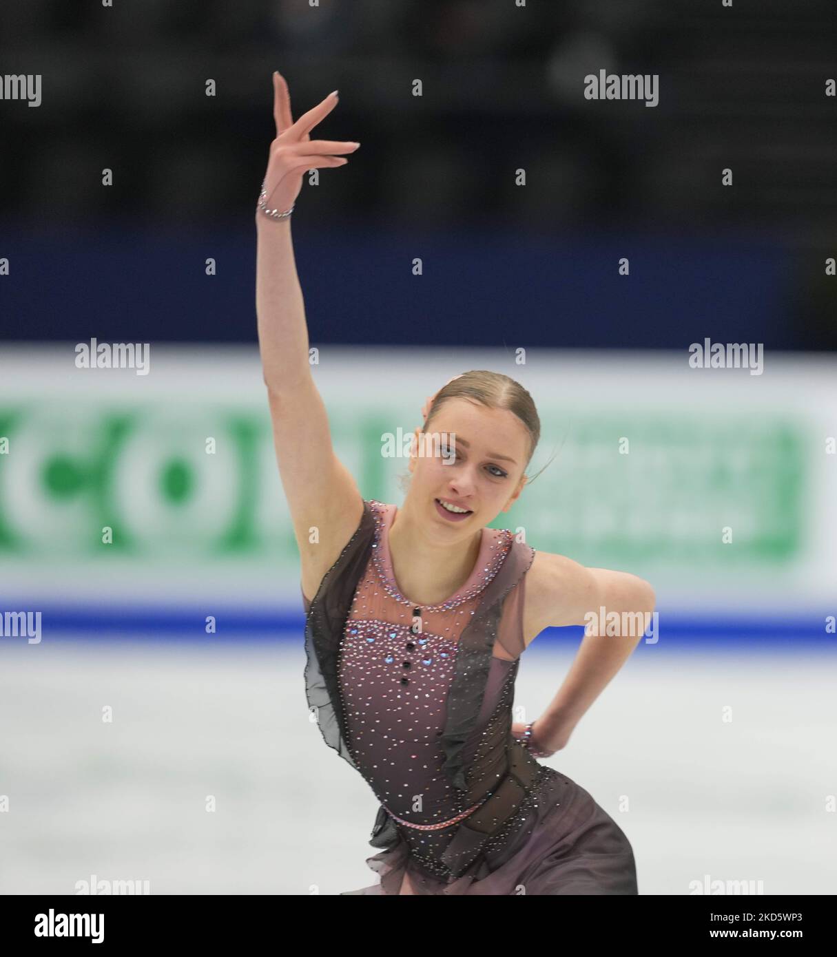 Alexandra Feigin from Bulgaria during Women's Short Programme, at Sud ...