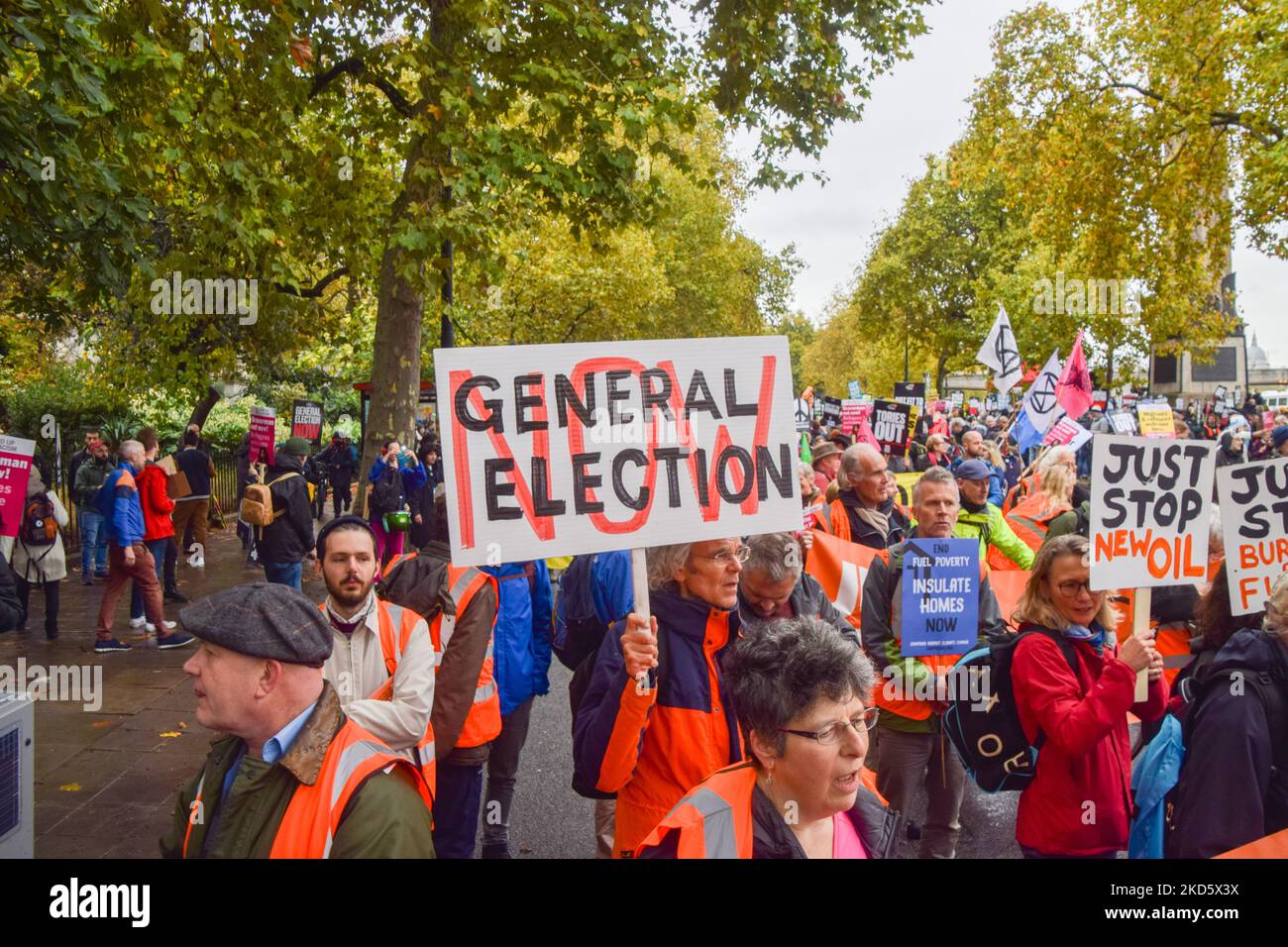 Protesting Uk London, UK. 5th November 2022. Protesters at Victoria Embankment ...