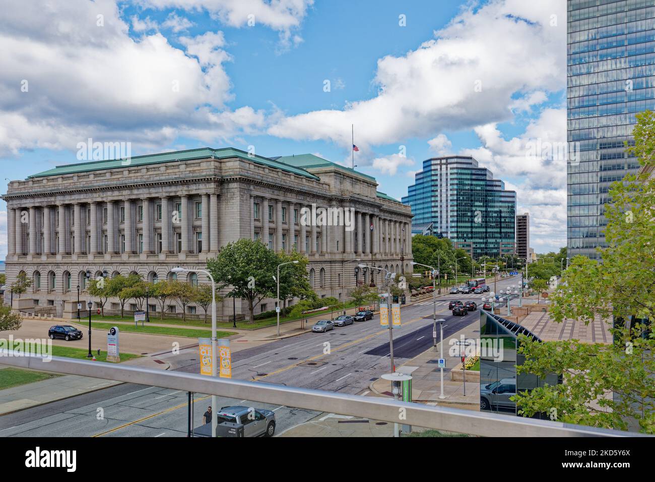 Cleveland City Hall, 601 Lakeside Avenue E, is the visual twin of