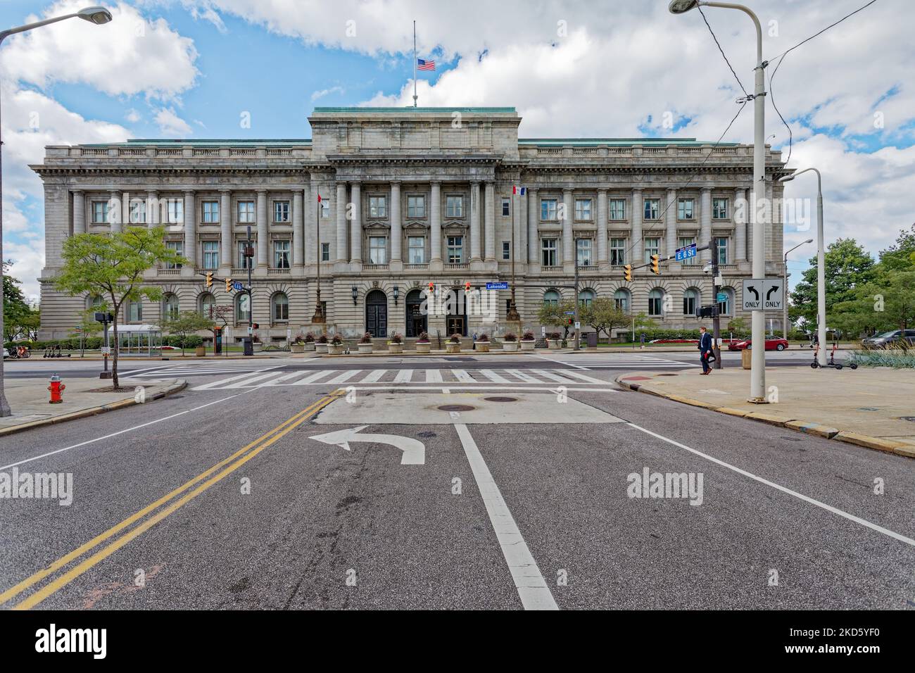 Cleveland City Hall, 601 Lakeside Avenue E, is the visual twin of