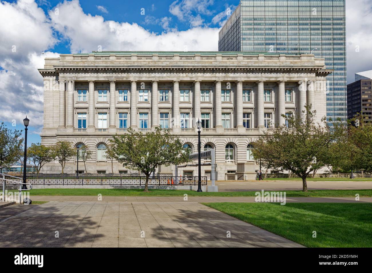 Cleveland City Hall, 601 Lakeside Avenue E, is the visual twin of