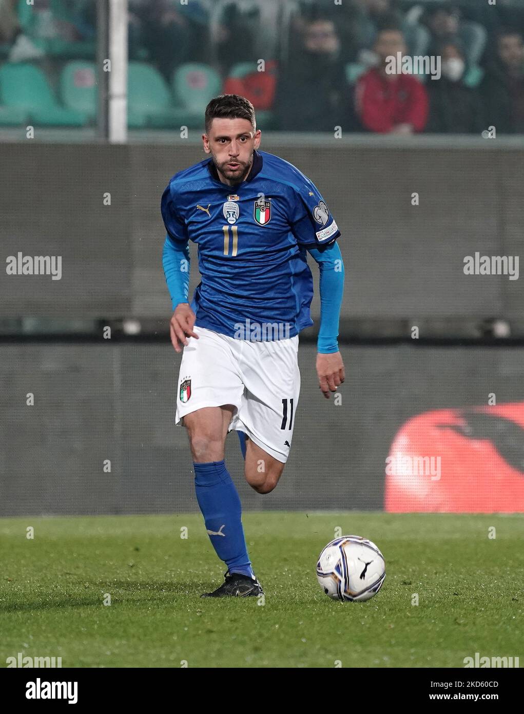 Domenico Berardi of Italy during the EQ playoff 1 Fifa World Cup Qatar