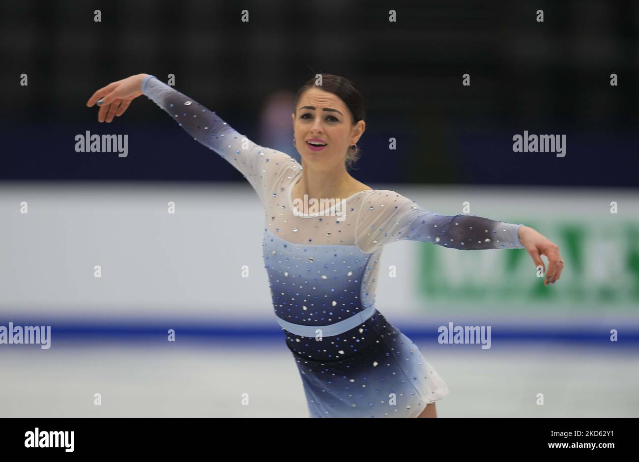 Julia Sauter from Romania during Womens final, at Sud de France Arena, Montpellier, France on March 25, 2022. (Photo by Ulrik Pedersen/NurPhoto) Stock Photo