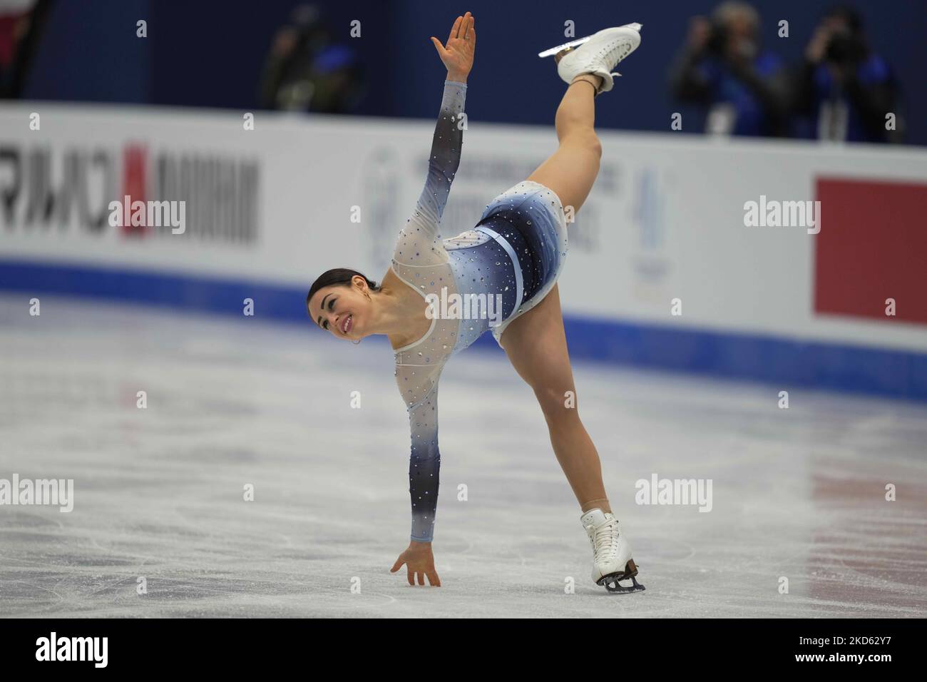 Julia Sauter from Romania during Womens final, at Sud de France Arena, Montpellier, France on March 25, 2022. (Photo by Ulrik Pedersen/NurPhoto) Stock Photo