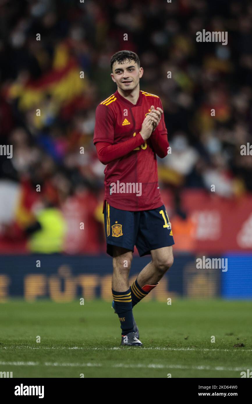 10 Pedri of Spain during the International Friendly match between Spain ...