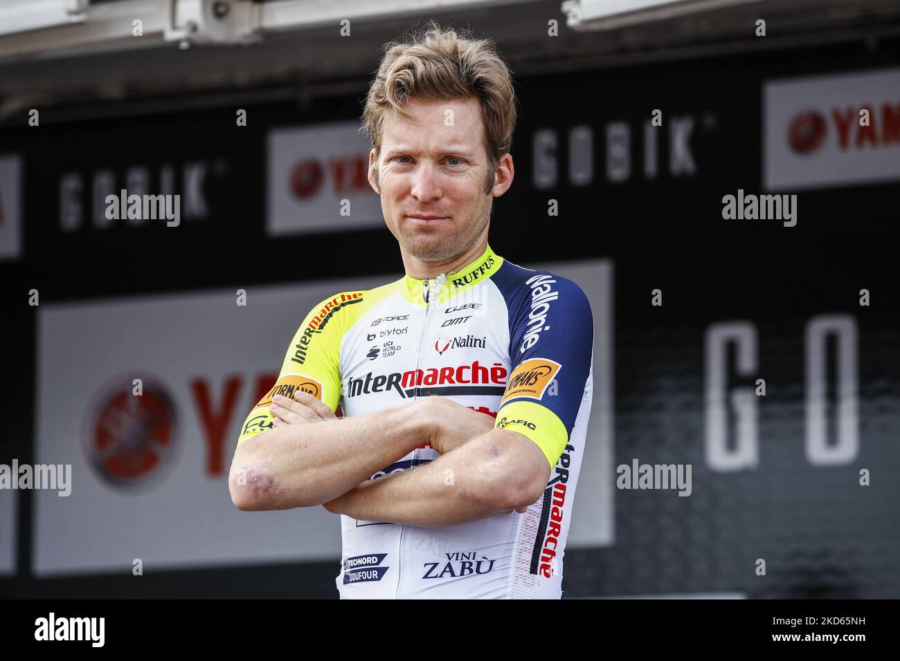 Jan Bakelants of Intermarche - Wanty - Gobert Materiaux during the 101th Volta Ciclista a Catalunya 2022, Stage 7 from Barcelona to Barcelona. On March 27, 2022 in Barcelona, Spain. (Photo by Xavier Bonilla/NurPhoto) Stock Photo