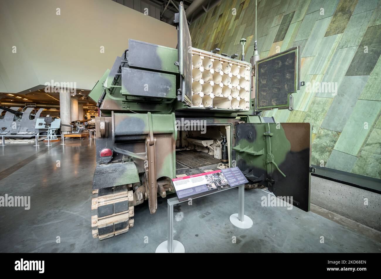 Ottawa, Ontario October 20, 2022 Exhibits of tanks and artillery