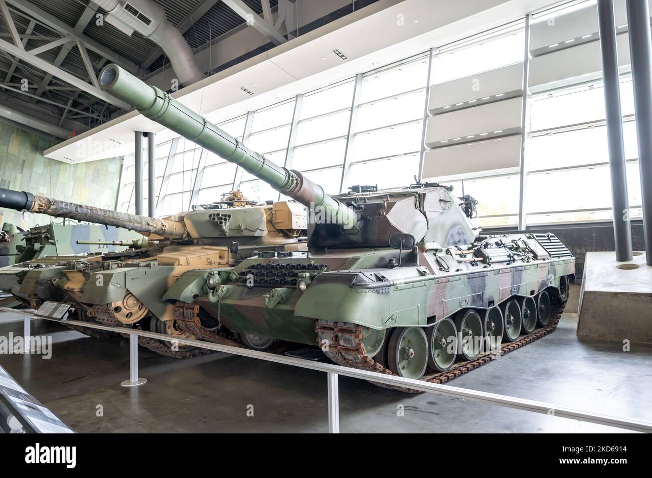 Ottawa, Ontario October 20, 2022 Exhibits of tanks and artillery inside the Canadian War